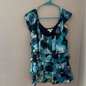 Cato Multicolor Ruffled Blouse